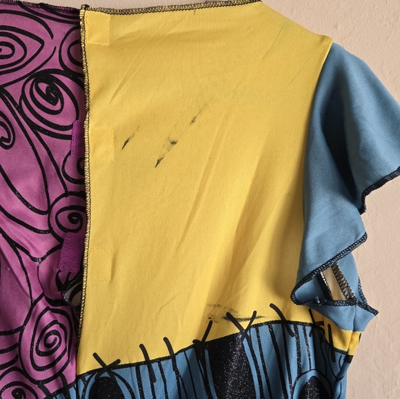 Nightmare Before Christmas Sally Dress And Wig Costume Size Large Halloween - Picture 6 of 14